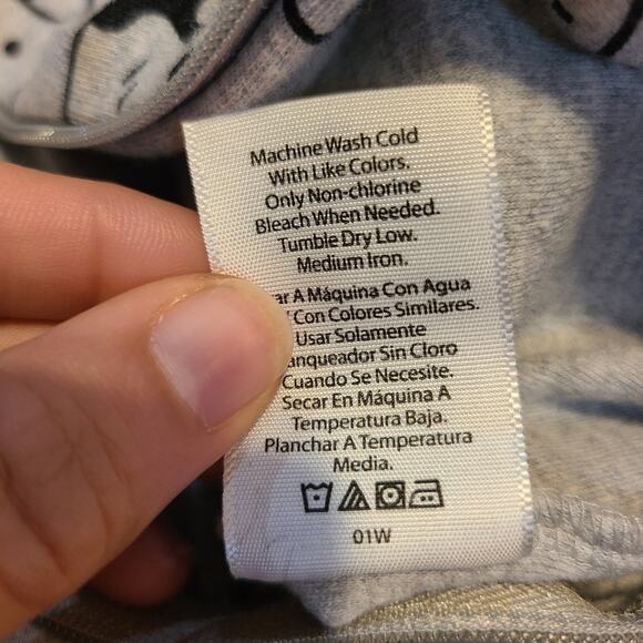 Wonder Nation gray and red puppy dog footie pajamas 0-3 month baby - Picture 5 of 5